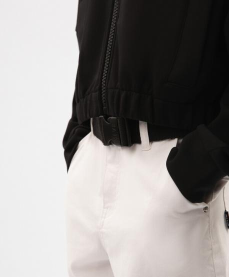 Джинсы для девочки силуэта Mom fit белые с контрастным поясом  (158) Gulliver