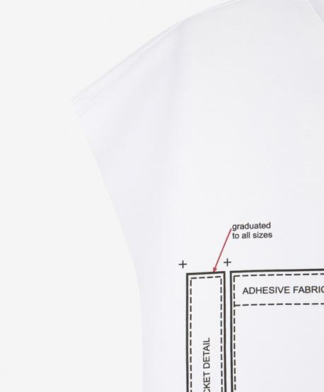 Майка для мальчика с принтом оверсайз белая  (164) Gulliver