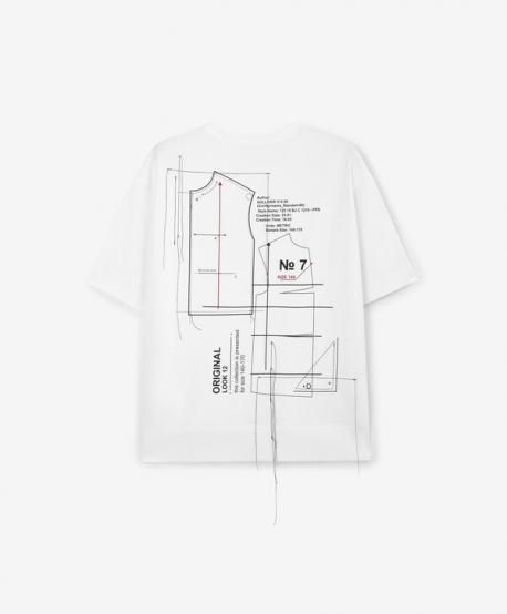 Футболка для мальчика с декором оверсайз белая Gulliver