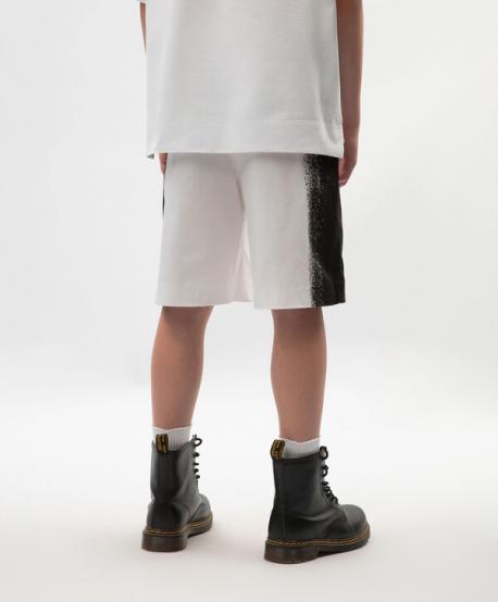 Шорты для мальчика текстильные чёрно-белые  (110) Gulliver