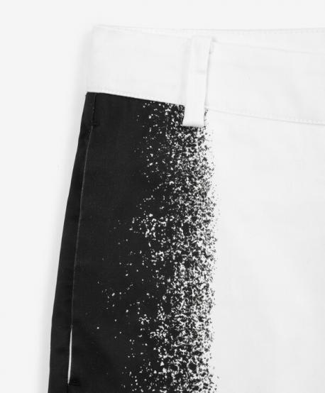 Шорты для мальчика текстильные чёрно-белые  (110) Gulliver