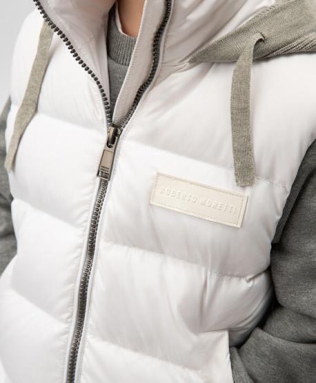 Жилет стеганый для мальчика белый  (110) Roberto Moretti