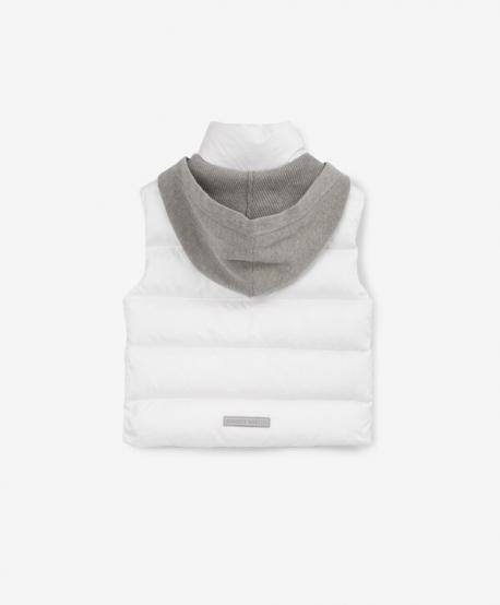Жилет стеганый для мальчика белый  (110) Roberto Moretti