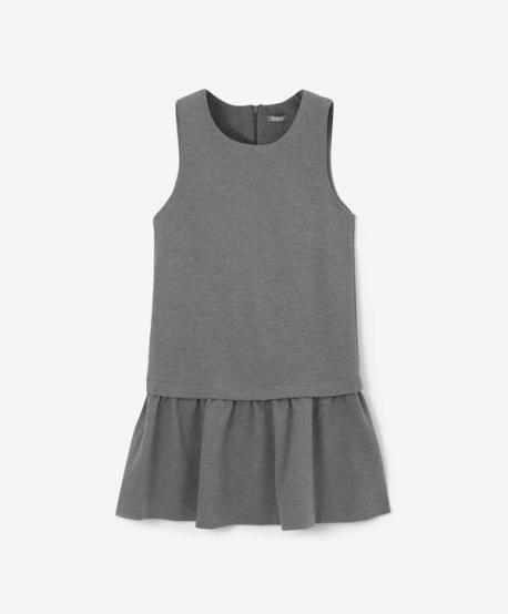 Сарафан с заниженной линией талии серый Gulliver