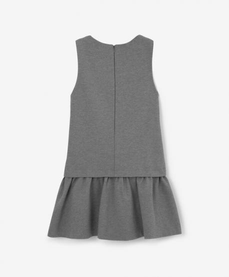 Сарафан с заниженной линией талии серый  (164) Gulliver