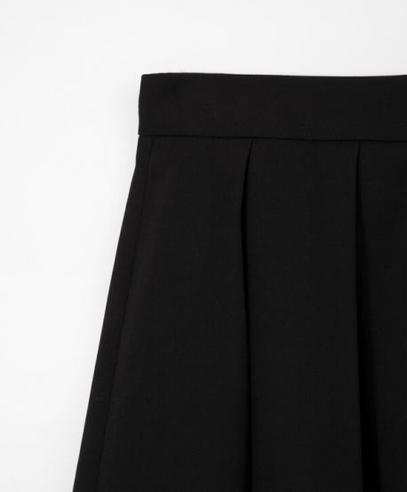 Юбка в крупную складку чёрная для девочки  (122) Gulliver