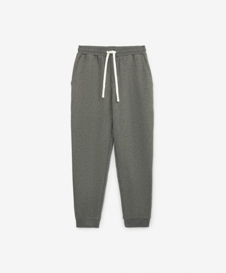 Брюки из футера мужские с поясом и манжетами на резинке серые Gulliver