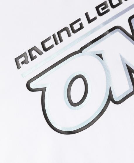 Лонгслив для девочки свободной формы с принтом белый  (146) Gulliver