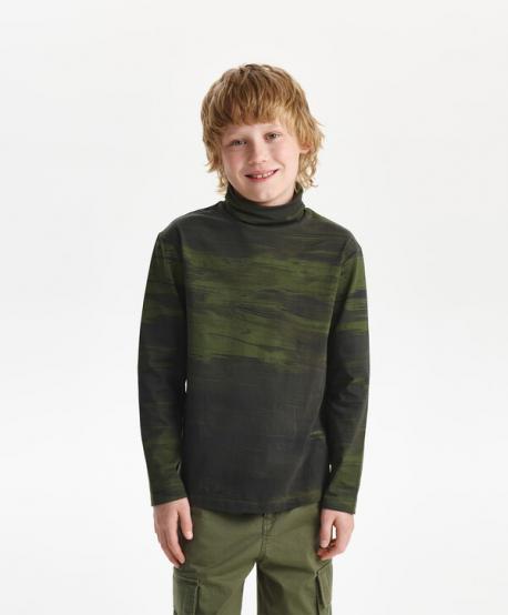 Водолазка для мальчика трикотажная с рисунком Gulliver