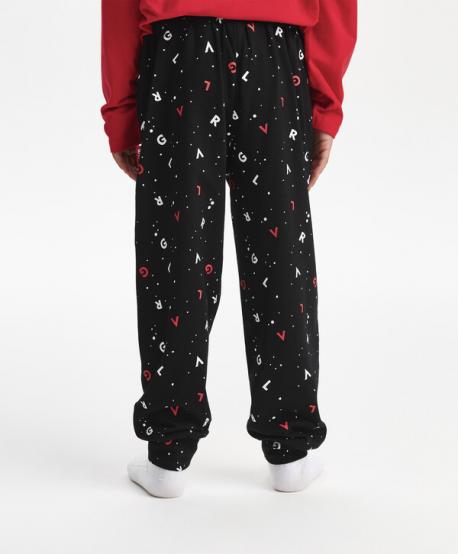 Пижама для мальчика из трикотажа с принтом мультицвет Gulliver