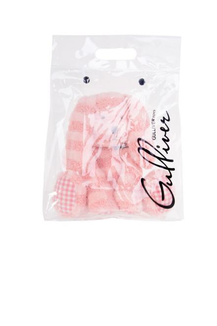 Мягкая игрушка Зайка кудрявый розовый Gulliver мягкая игрушка