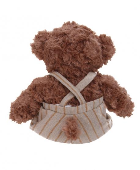 Мягкая игрушка Мишка в полосатом комбинезоне, 21 см Gulliver мягкая игрушка