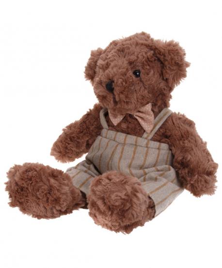 Мягкая игрушка Мишка в полосатом комбинезоне, 21 см Gulliver мягкая игрушка
