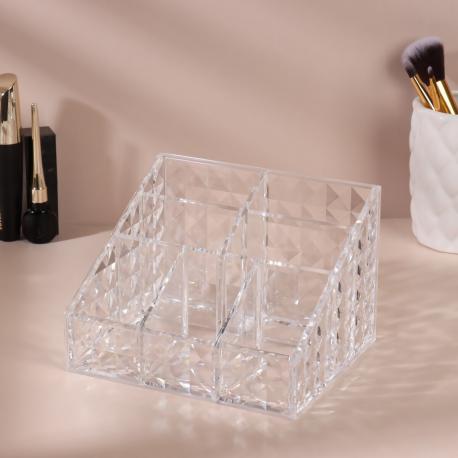 Органайзер для хранения, 7 секций, 14.7×10×12.3 см, прозрачный QF