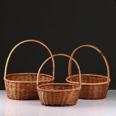 Набор корзин плетеных, 3 шт. tahiti, лоза, кукуруза NO BRAND