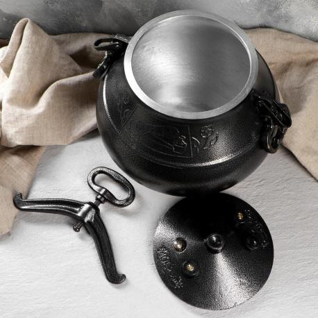 Афганский казан шафран, 15 л, алюминий, черный Шафран