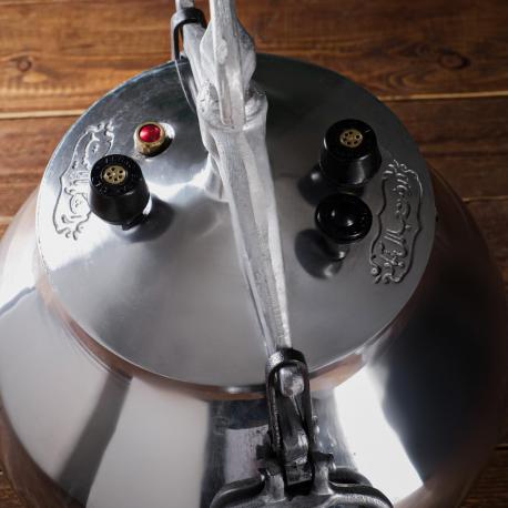 Афганский казан шафран, 20 л, никелированный, алюминий Шафран