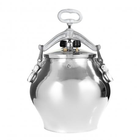 Афганский казан шафран, 20 л, никелированный, алюминий Шафран
