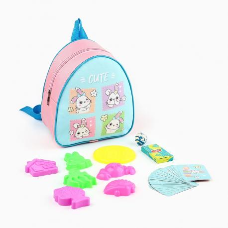 Подарочный набор с рюкзаком + набор формочек для игр в песке NAZAMOK KIDS