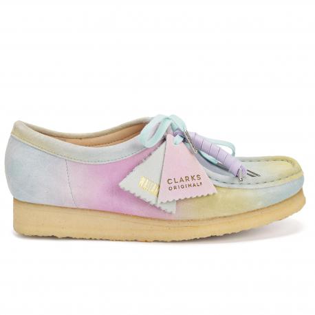 Женские полуботинки  (Wallabee. 26165563), белые Clarks