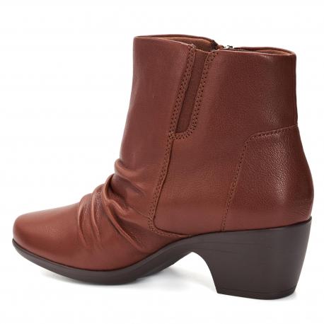 Женские полусапоги , коричневые Clarks