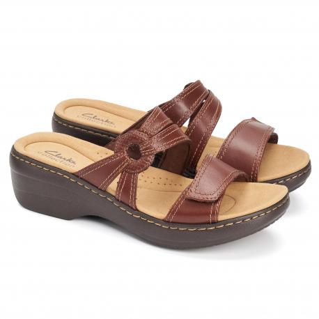Женские сланцы  (Merliah Coral 26164962), коричневые Clarks