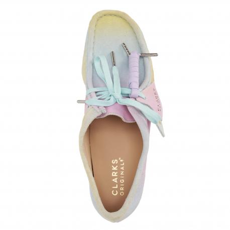 Женские полуботинки  (Wallabee. 26165563), белые Clarks