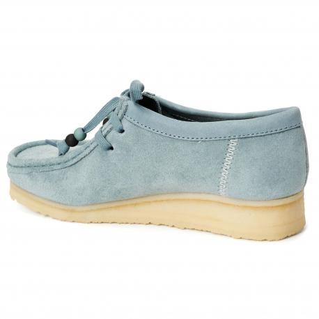 Женские полуботинки  (Wallabee. 26163266), синие Clarks