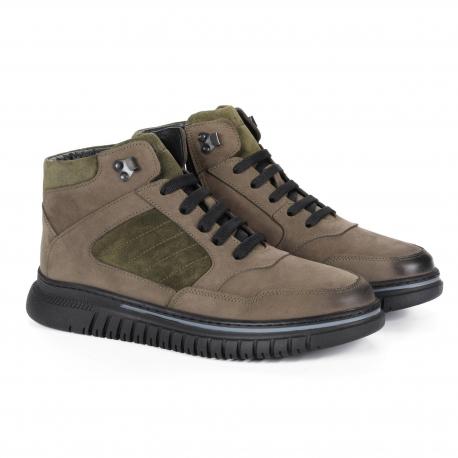 Мужские высокие кеды , хаки Clarks