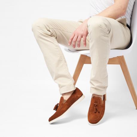 Мужские мокасины , коричневые Clarks