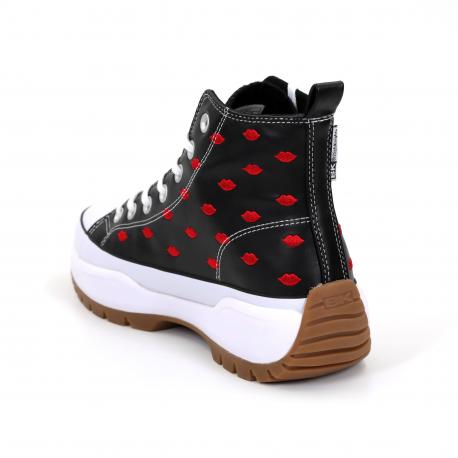 Женские высокие кеды , черные British Knights