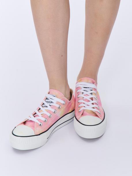 Женские кеды , розовые British Knights