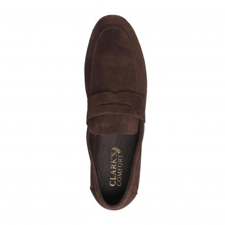 Мужские мокасины , коричневые Clarks