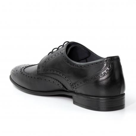Мужские дерби брогированные , черные Clarks