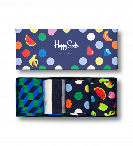 Носки  4-Pack Navy Socks Gift Set XNAV09 HAPPY SOCKS