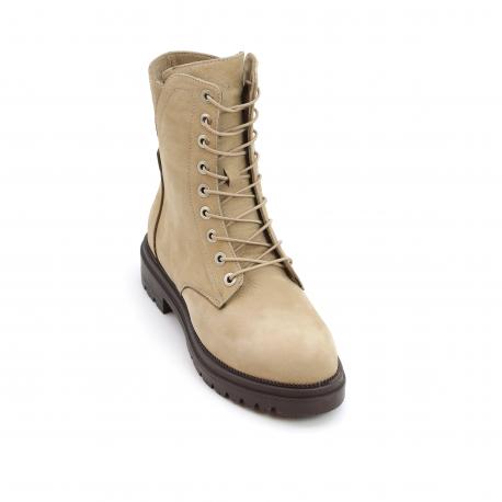 Женские высокие ботинки , бежевые Clarks