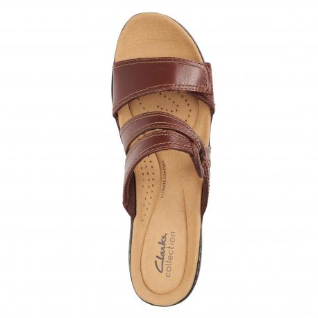 Женские сланцы  (Merliah Coral 26164962), коричневые Clarks