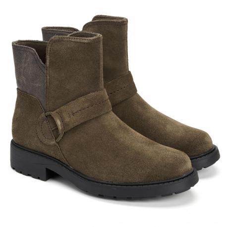 Женские полусапоги , оливковые Clarks
