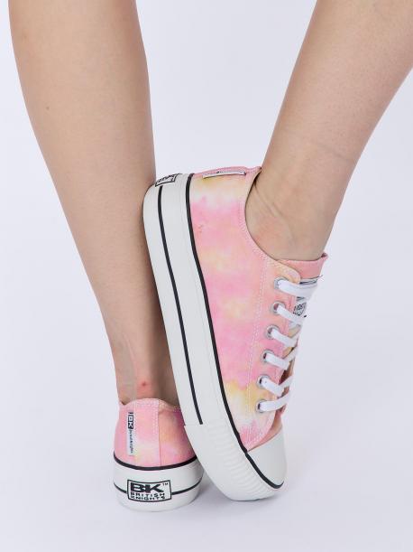 Женские кеды , розовые British Knights