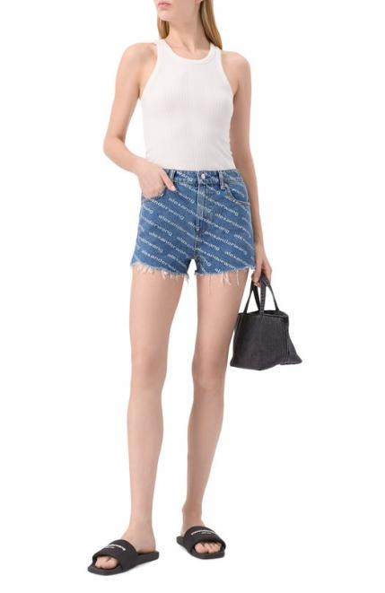 Джинсовые шорты Alexander Wang