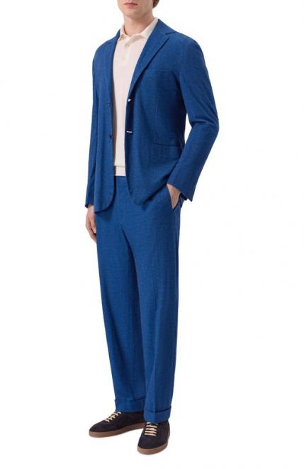 Костюм из хлопка и кашемира KITON