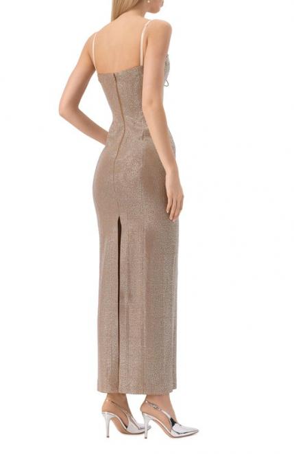 Платье с отделкой стразами Giuseppe di Morabito