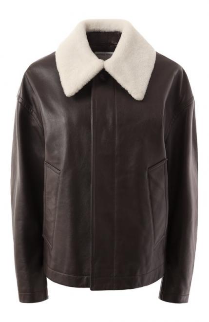 Кожаная куртка Bottega Veneta