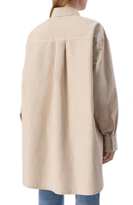 Рубашка из хлопка и льна Replay