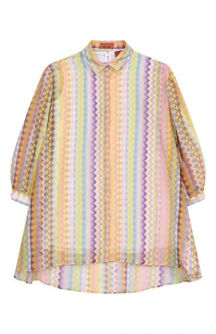 Платье из хлопка и шелка Missoni