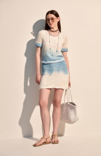 Юбка из шерсти и шелка Bottega Veneta