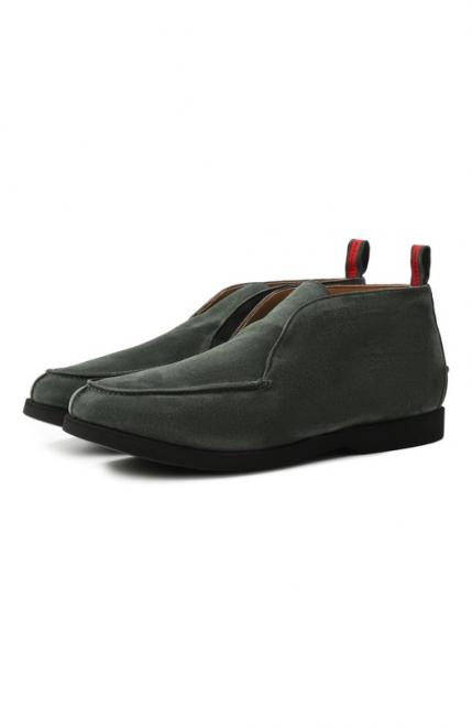 Замшевые ботинки KITON