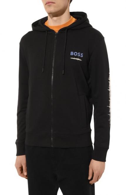 Хлопковая толстовка Boss Orange