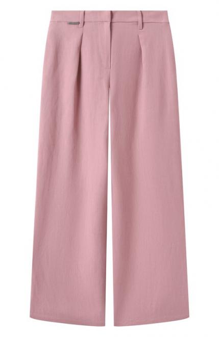 Брюки из вискозы и льна Brunello Cucinelli