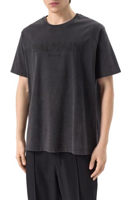 Хлопковая футболка Balmain